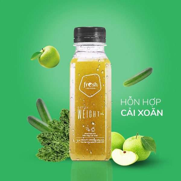 Beauty Drink Hon Hop Cai Xoan Tao Xanh